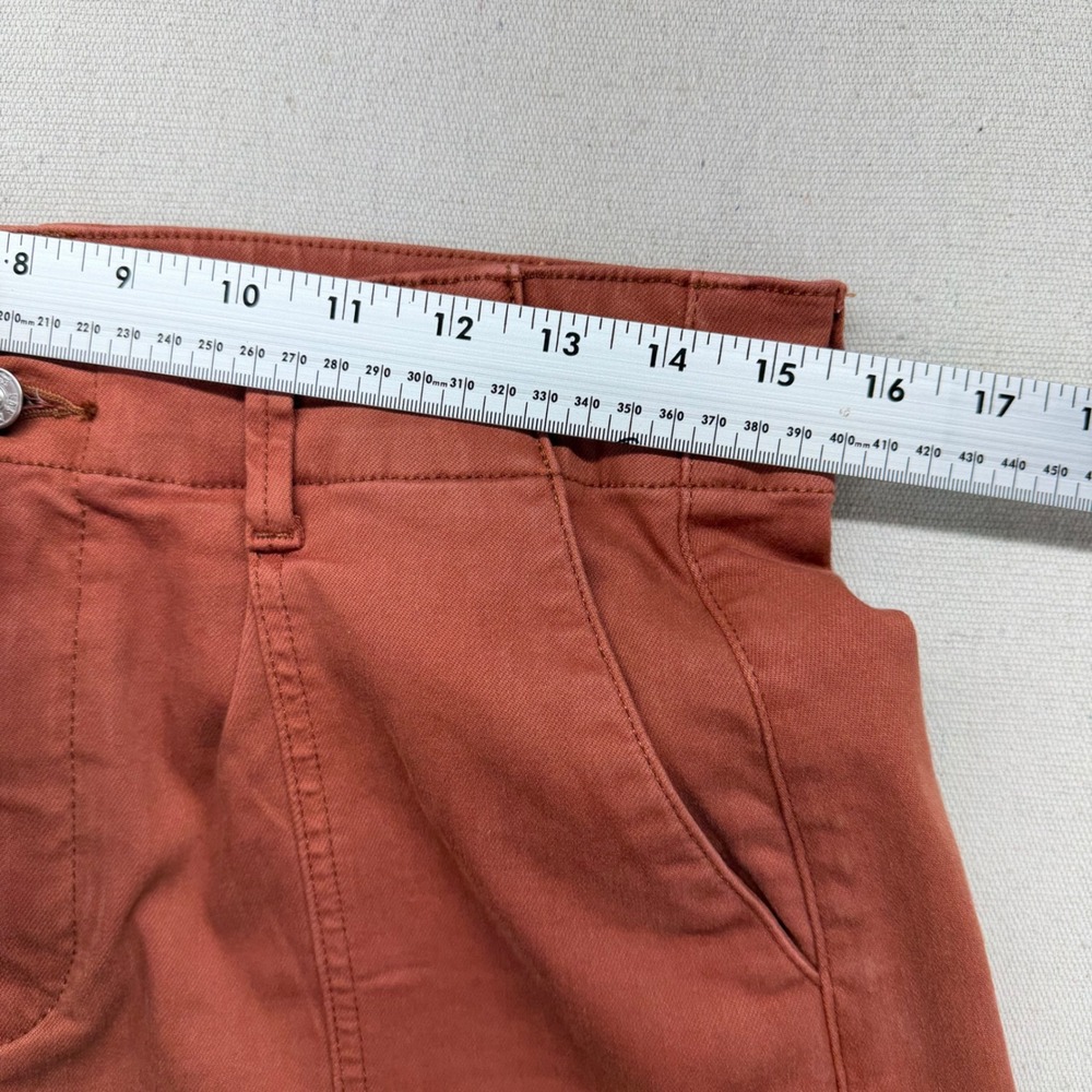 Paige Women Terracotta Rust High Rise Cuffed Shorts 7991G29-8833 Size 29 - Picture 12 of 14